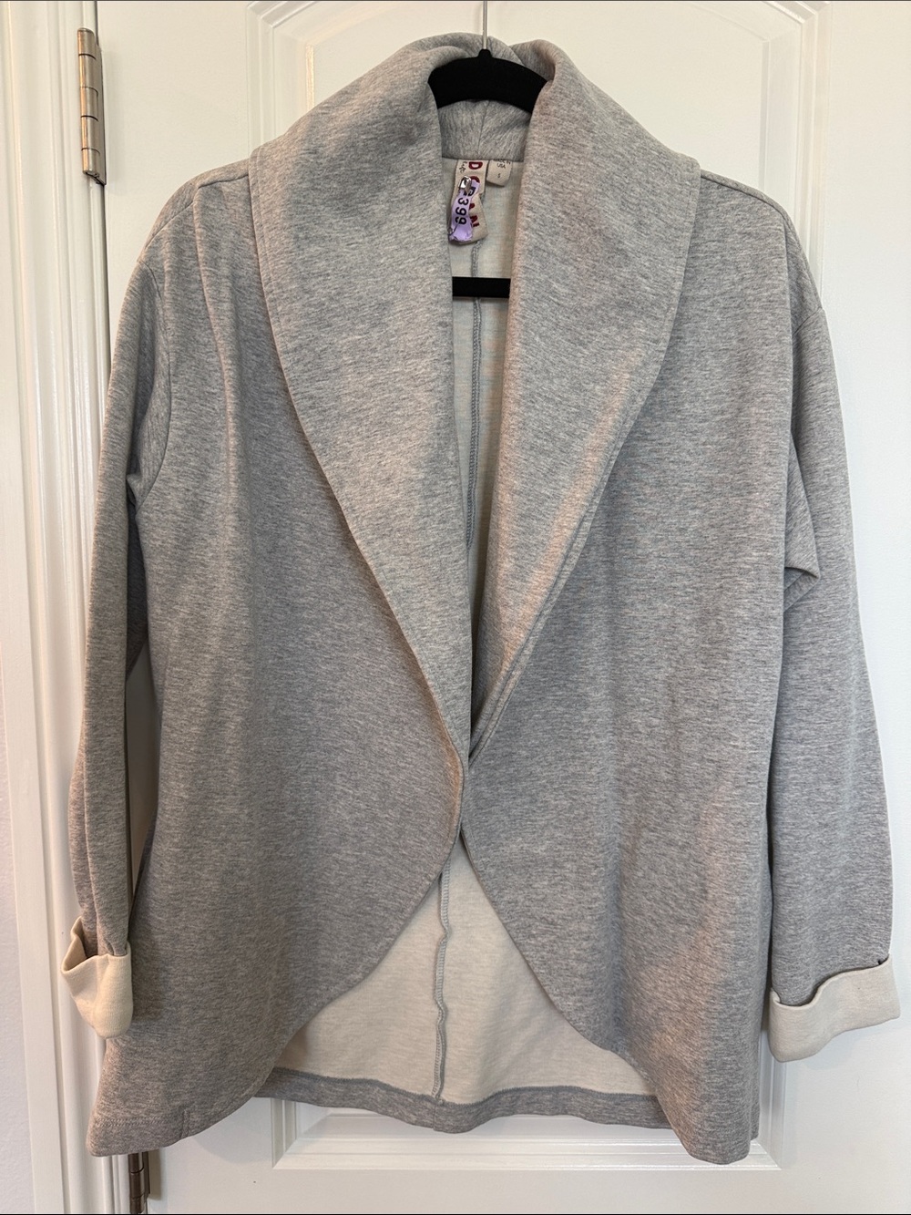 Anthropologie Dolan Heather Gray Sweater Jacket Sz Sm